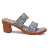Stepee Grey Casual heel slipper 6 pair set - Grey