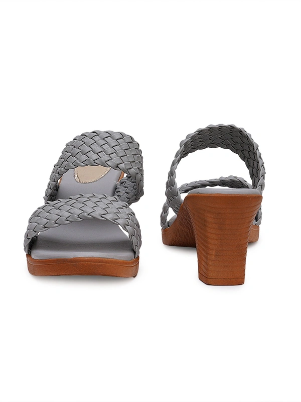 Stepee Grey Casual heel slipper 6 pair set - Grey