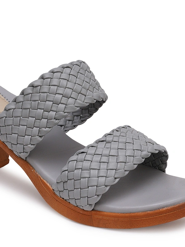 Stepee Grey Casual heel slipper 6 pair set - Grey