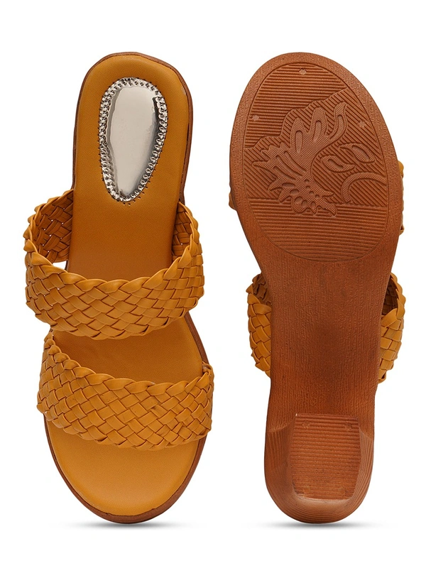 Stepee Grey Casual heel slipper 6 pair set - Yellow