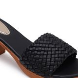Stepee Black 2 Inch Heel Sandals For Women - 6 Pair Set - Black
