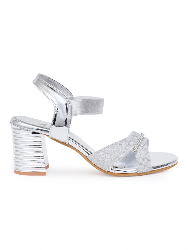 Stepee Silver partywear Bridal heels 6 pair set - Spring Wood
