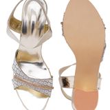 Stepee Golden partywear Bridal heels 6 pair set - Golden