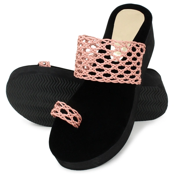 Stepee Pink Bunai Rubber Gola Slipper- 6 Pair Set - Peach