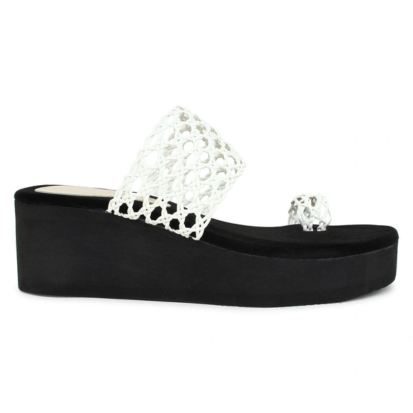 Stepee White Bunai Rubber Gola Slipper- 6 Pair Set - White