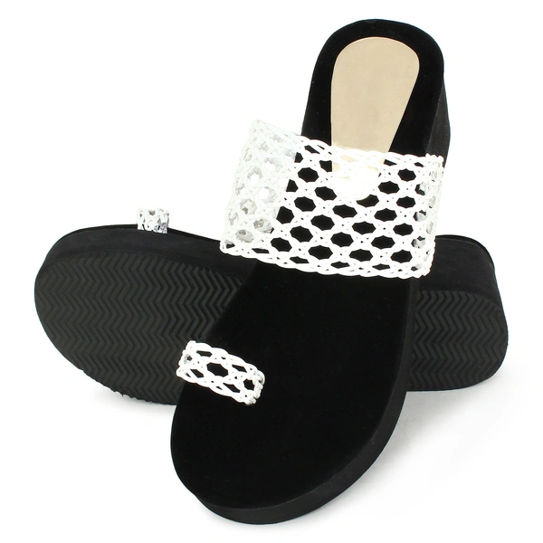 Stepee White Bunai Rubber Gola Slipper- 6 Pair Set - White