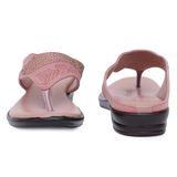 Stepee Pink V Shape comfort Slipper 6 Pair set - Peach