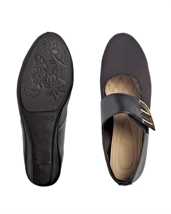 Stepee Black Fomal belly with memory insole 6 Pairset - Black