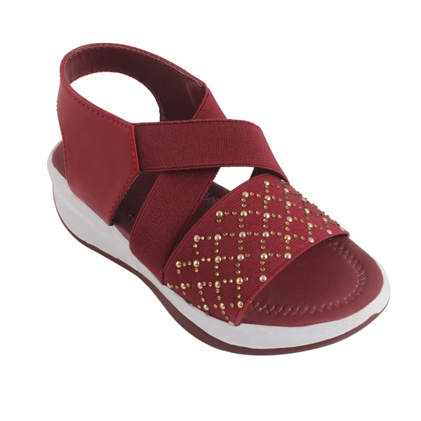 Stepee Cherry Kids sandal with siroski  8 Pair set - Cherry