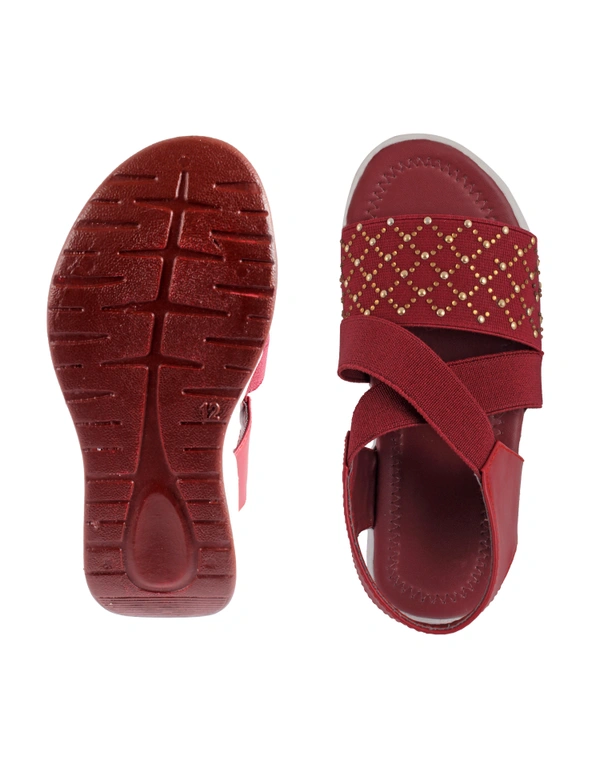 Stepee Cherry Kids sandal with siroski  8 Pair set - Cherry