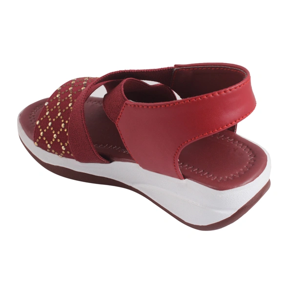Stepee Cherry Kids sandal with siroski  8 Pair set - Cherry