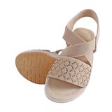 Stepee Cream Kids sandal with siroski  8 Pair set - Cream