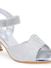 Stepee Silver partywear Bridal heels 6 pair set - Silver