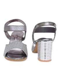 Stepee Grey partywear Bridal heels 6 pair set - Gray