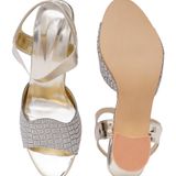 Stepee Golden partywear Bridal heels 6 pair set - Gold