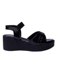 Stepee Black Platform Heel sandal 6 Pair set - Black