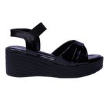 Stepee Black Platform Heel sandal 6 Pair set - Black