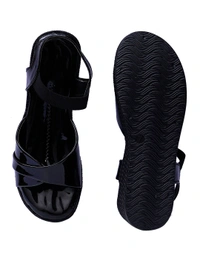 Stepee Black Platform Heel sandal 6 Pair set - Black