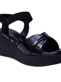 Stepee Black Platform Heel sandal 6 Pair set - Black