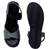 Stepee Olive green Platform Heel sandal 6 Pair set - Mhendi green