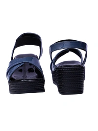 Stepee Navy Grey Platform Heel sandal 6 Pair set - Navy grey