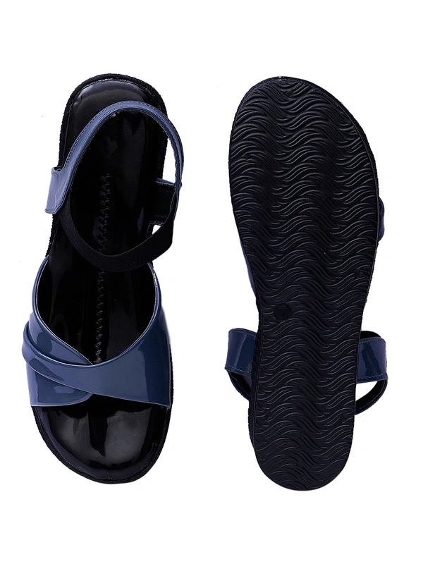 Stepee Navy Grey Platform Heel sandal 6 Pair set - Navy grey