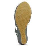 Stepee Grey Fancy Platform wedges gola sandal - 6 Pair set - Friar Gray