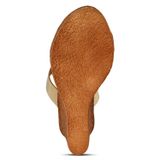 Stepee Platform weges Golden  slipper for women - 6 Pair set - Golden