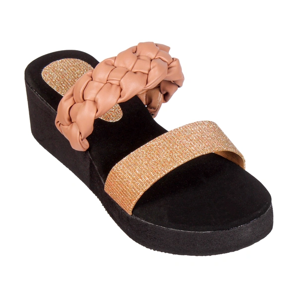 Stepee Peach Bunai Rubber Gola Slipper- 6 Pair Set - Peach