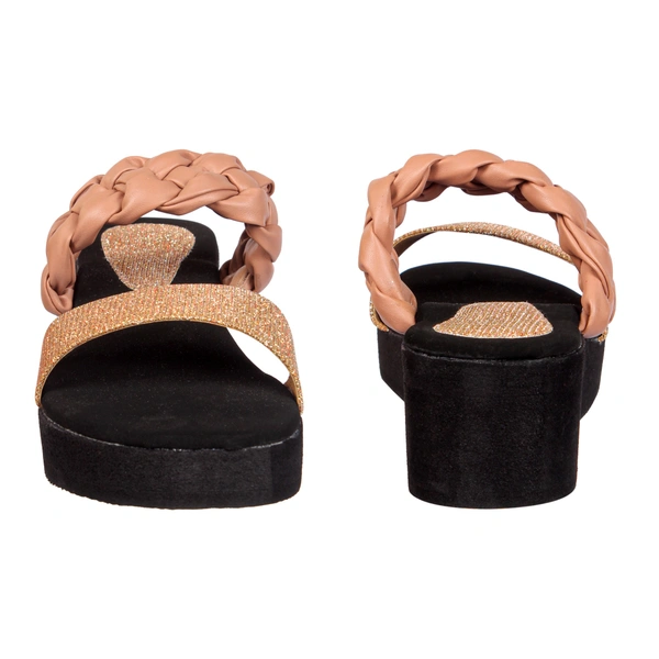 Stepee Peach Bunai Rubber Gola Slipper- 6 Pair Set - Peach