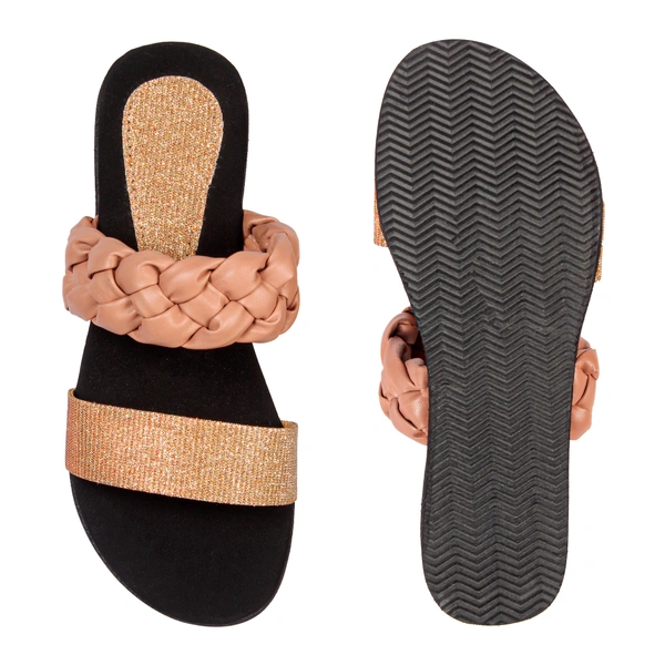 Stepee Peach Bunai Rubber Gola Slipper- 6 Pair Set - Peach