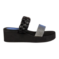 Stepee Black Bunai Rubber Gola Slipper- 6 Pair Set - Black