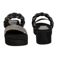 Stepee Black Bunai Rubber Gola Slipper- 6 Pair Set - Black