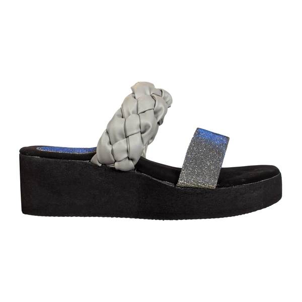 Stepee Grey Bunai Rubber Gola Slipper- 6 Pair Set - Grey