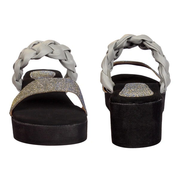 Stepee Grey Bunai Rubber Gola Slipper- 6 Pair Set - Grey