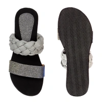 Stepee Grey Bunai Rubber Gola Slipper- 6 Pair Set - Grey