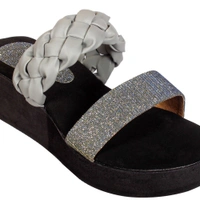 Stepee Grey Bunai Rubber Gola Slipper- 6 Pair Set - Grey