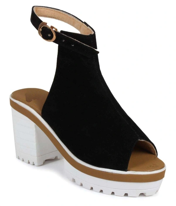 Stepee Heel Sandal -6 Pair Set - Black