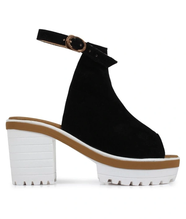 Stepee Heel Sandal -6 Pair Set - Black