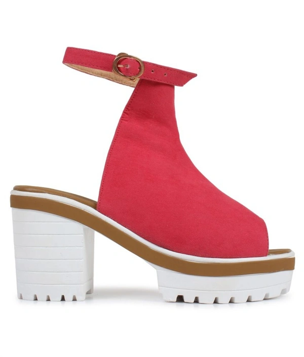 Stepee Heel Sandal- 6 Pair Set - Red