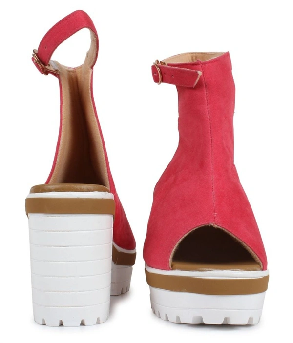 Stepee Heel Sandal- 6 Pair Set - Red
