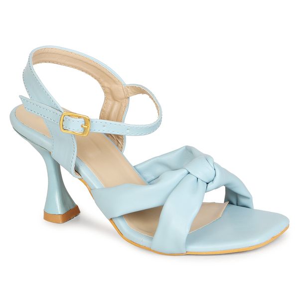 Stepee Women Classy Sky Heel sandals- 6 Pair set. - Sky blue