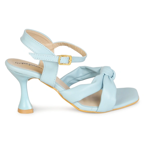 Stepee Women Classy Sky Heel sandals- 6 Pair set. - Sky blue