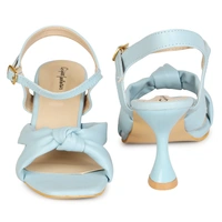 Stepee Women Classy Sky Heel sandals- 6 Pair set. - Sky blue