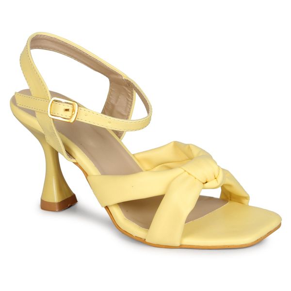 Stepee Women Classy Lemon Heel sandals- 6 Pair set. - Lemon