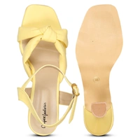 Stepee Women Classy Lemon Heel sandals- 6 Pair set. - Lemon