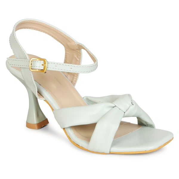 Stepee Women Classy Green  Heel sandals- 6 Pair set. - Sea green