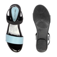 Stepee Flat Sandal 6 Pair Set - Sky blue
