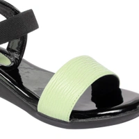 Stepee Flat Sandal 6 Pair Set - Sea green