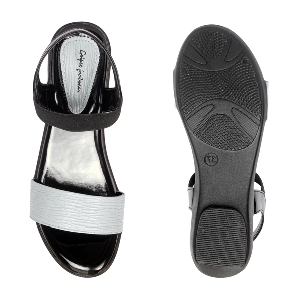 Stepee Flat Sandal 6 Pair Set - Grey